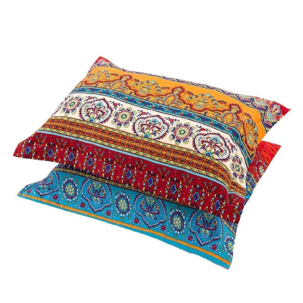 Bohemian Colorful Duvet Cover And Pillowcases - Boho Chic Decoration