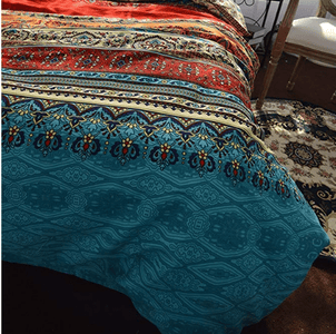 Boho Chic Decoration bedding 100% Brushed Cotton Boho Duvet Cover and Pillowcases bedding bedroom decor bohemian