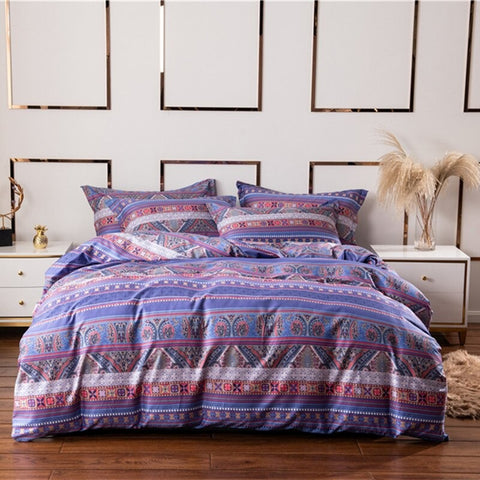 100% Brushed Cotton Indigo Duvet Cover and Pillowcases