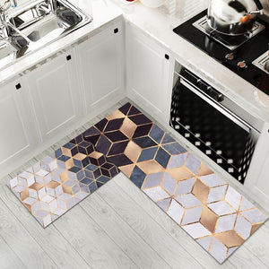 Geometric Gradient Floor Mat