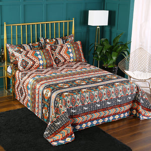 Dream Colorful Bohemian Duvet Cover and Pillowcases BohoChicDecoration bedding red blue orange ethnic gypsy tribal