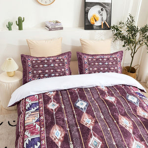 Maroon Duvet Cover and Pillowcases