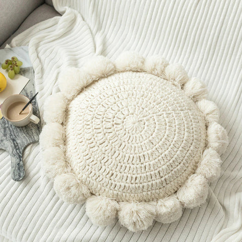 Image of Ally Tassel Accent Round Pillow