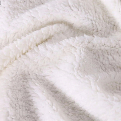 Image of White Geometric Blanket