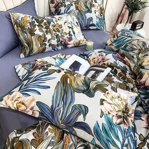 Image of Floral Menagerie Duvet Cover and Pillowcases