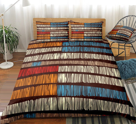 Earthy Stripes Duvet Cover and Pillowcases