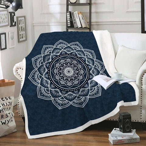 Dark Mandala Blanket