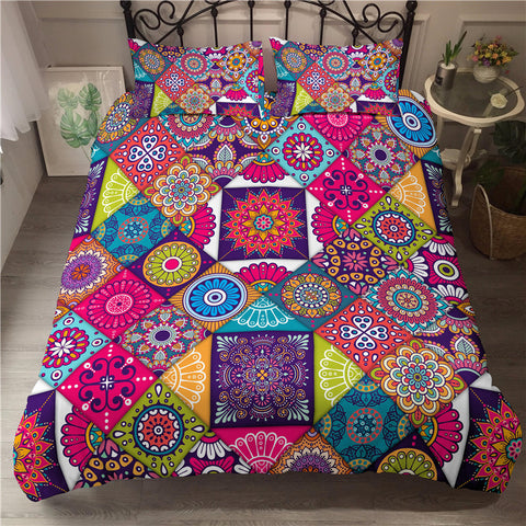 Patchwork Duvet Cover and Pillowcases