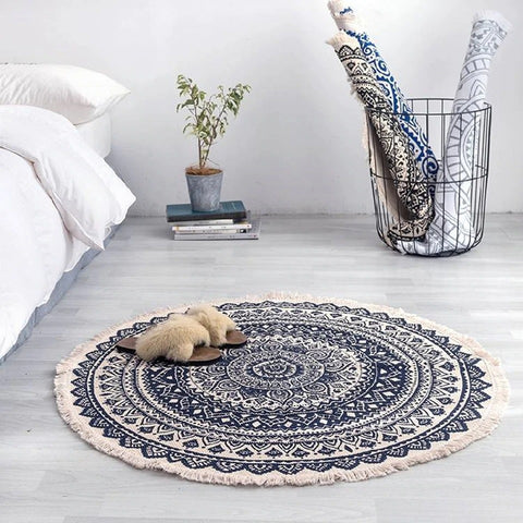 Image of Round Moroccan Carpet