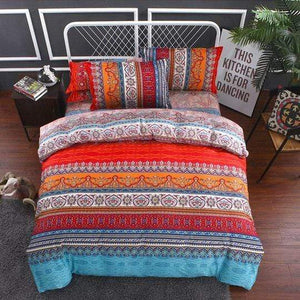 Boho Chic Decoration bedding 100% Brushed Cotton Boho Duvet Cover and Pillowcases bedding bedroom decor bohemian