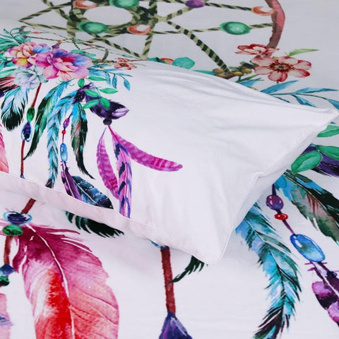 Image of Boho Chic Decoration bedding Dreamer Duvet Cover and Pillowcases bedding bedroom decor bohemian
