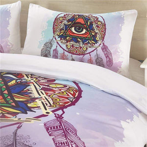 Boho Chic Decoration bedding Feather Duvet Cover and Pillowcases bedding bedroom decor bohemian
