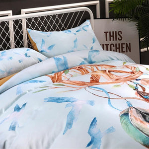 Boho Chic Decoration bedding Feathered Dream Duvet Cover and Pillowcases bedding bedroom decor bohemian