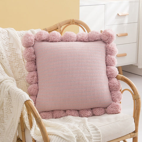 Image of Square Pompom Pillowcases